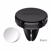 Auto tālruņa turētājs Borofone BH8, uz ventilācijas restes, magnētisks stiprinājums, melns