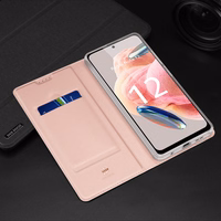 Dux Ducis Skin Pro viedtālruņa apvalks Xiaomi Redmi Note 12 Flip karšu maciņš statīvs zila