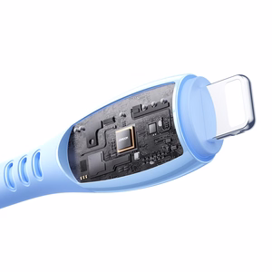 Joyroom S-A59 Vibrant Series 3A USB-A - Lightning kabelis 1.2m - zils