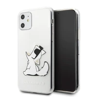 Karl Lagerfeld Choupette Fun viedtālruņa apvalks iPhone 11 / Xr - caurspīdīgs