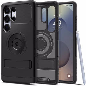Spigen Slim Armor Mag MagSafe Viedtālruņa apvalks Samsung Galaxy S25 Ultra - melns