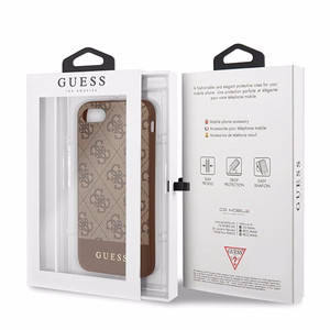 Guess 4G Stripe Collection viedtālruņa apvalks iPhone 7 / 8 / SE 2020 / SE 2022 - Brūns
