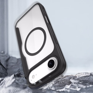 Dux Ducis Skin X Pro viedtālruņa apvalks iPhone 17 Air ar maku, saderīgs ar MagSafe – melns