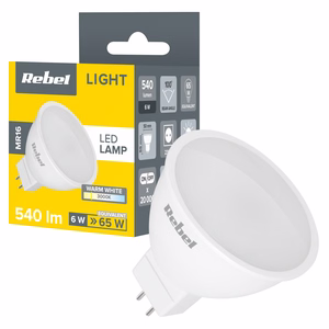 Rebel MR16 LED spuldze, 6 W, 3000 K, 230 V