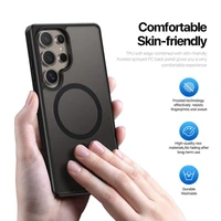 DUX DUCIS viedtālruņa apvalks YIND saderīgs ar MagSafe SAMSUNG S25 Ultra melns