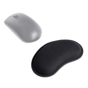 Ergonomisks plaukstas paliktnis 130 x 78 x 25 mm melns