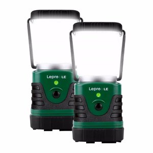 LEPRO 3300008-2 kempinga lampa, 4400mAh, 2 gab. iepakojums