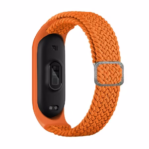 Braided Fabric Siksniņa Xiaomi Mi Band 3/4/5/6 oranžs
