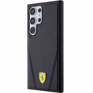Ferrari Hot Stamp V Lines MagSafe чехол для Samsung Galaxy S24 Ultra - чёрный