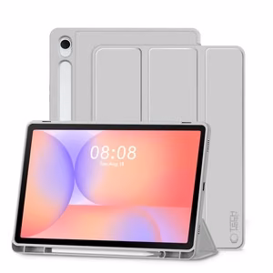 Tech-Protect SmartCase Pen Чехол для Samsung Galaxy Tab S9 11.0 / S9 FE / S10 FE / S10 Lite 10.9 X710 / X716B / X510 / X516B / X520 / X526 / X400 / X406B - серый