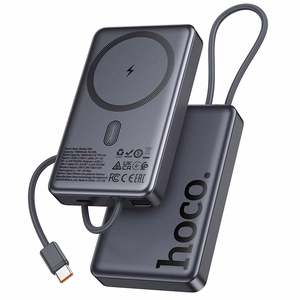 Ārējā baterija Power Bank Hoco Q44 20W Magnetic 10000mAh melna