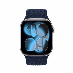 Crong Wave Band pīta Apple Watch siksniņa, 38/40/41/42 mm, tumši zila