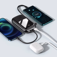 Baseus portatīvais lādētājs 20000mAh Qpow Pro - USB + Type C - PD 22,5W ar Type C kabeli (PPQD060301) melna