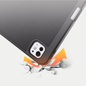 Dux Ducis Domo viedtālruņa apvalks ar atloku un viedo miega režīmu iPad Pro 11" 2024 - melns