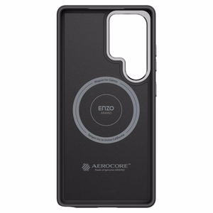Spigen Enzo Aramid GP-FPS938PGABW silikona apvalks ar iebūvētu MagFit gredzenu Samsung Galaxy S25 Ultra - melns