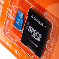 Atmiņas karte ADATA microSD 64GB (UHS-I Class 10) + SD adapteris