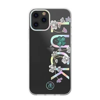 Kingxbar Lucky Series viedtālruņa apvalks dekorēts ar oriģinālajiem Swarovski kristāliem iPhone 12 mini caurspīdīgs