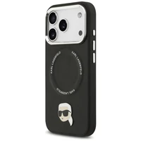 Karl Lagerfeld Karl Pin Magnētiskais viedtālruņa apvalks iPhone 17 Pro Max - Melns