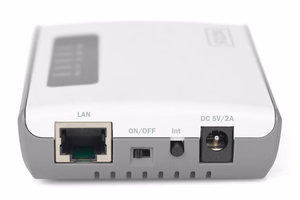Digitus 2 Port USB 2.0 Wireless Multi-Functional Network Server, 300 Mbps