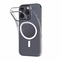 Puro 03 Mag MagSafe silikona apvalks iPhone 16 Pro Max - caurspīdīgs