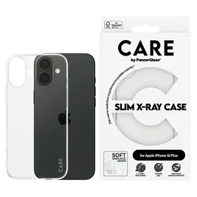 CARE by PanzerGlass X-Ray Soft Basic viedtālruņa apvalks iPhone 16 Plus 6.7" caurspīdīgs 1443