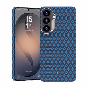 Benks Magnetic Armor Air Armor Grid Kevlar Maciņš Metal Frame 600D (A049) for Samsung Galaxy S26 Plus zils