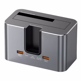 Dual Bay dokstacija, M.2 SATA/ NVME, 2,5"/3,5" SSD/HDD, 2x USB-A, USB-C