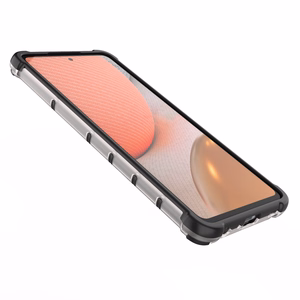 Honeycomb viedtālruņa apvalks ar TPU buferi Samsung Galaxy A72 4G melns