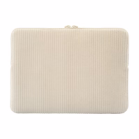 TUCANO Velluto 2 - Cover MacBook Air 13" (M4/M3/M2/M1/2025-2018) / Pro 13" / Laptop 12" (cream)