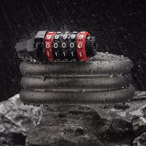 Rockbros RKS507-1BK velosipēda slēdzene ar kodu 1.8 m - melna