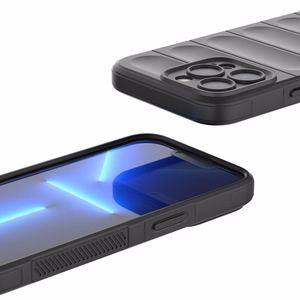 Magic Shield viedtālruņa apvalks iPhone 13 Pro elastīgs bruņu melnas krāsas vāks