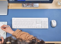 Trust Ody II bezvadu komplekts (tastatūra + pele) balts US