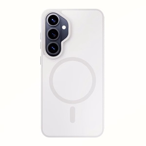 3mk Smoke MagCase balts – tālruņa vāciņš modelim Samsung Galaxy S26+