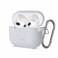 Tech-Protect silikona apvalks austiņām Apple AirPods 3 - pelēks