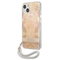 Guess GUHCP13SHFLSD iPhone 13 mini 5.4" zelta/zelta cietais apvalks Ziedu Siksniņa