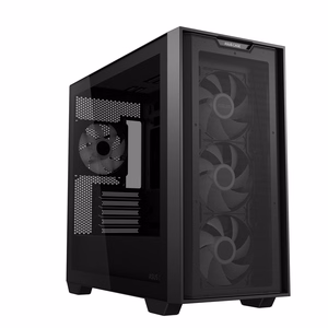 ASUS A21 PLUS MidiTower melns ARGB caurspīdīgs panelis MicroATX MiniITX