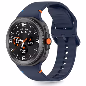 TECH-PROTECT SILICONE SAMSUNG GALAXY WATCH 8 / CLASSIC (40 / 44 / 46 MM) VĒTRAS ZILS