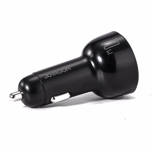 Joyroom automašīnas lādētājs 70W ar 3 pieslēgvietām: USB, 2 x USB-C melns (JR-CL26)