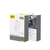 A6MaxL 20W USB-A USB-C sienas lādētājs ar USB-C - USB-C 1m kabeli – balts