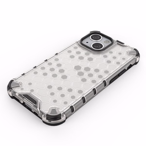 Honeycomb Case броневой чехол с TPU бампером для iPhone 13 mini красный