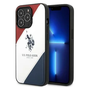 US Polo USHCP14LPSO3 iPhone 14 Pro 6.1" balta Trīskrāsu Reljefs