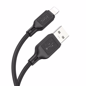Cable USB A to Lightning Hoco 2,4A 1 m X90 black