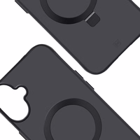 3mk Smoke magnētiskais viedtālruņa apvalks ar statīvu iPhone 17 - melns