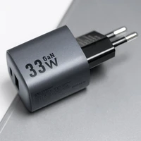 FORCELL F-ENERGY GaN VT-31 pelēks ceļojuma lādētājs Type C + USB A PD QC4.0 3A 33W ar PD