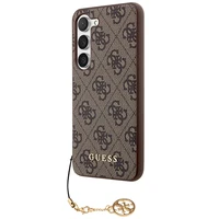 Guess 4G Charms Collection viedtālruņa apvalks Samsung Galaxy A35 - brūns