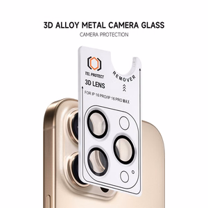 Aizsargstikls kameras lēcu Tel Protect 3D Lēcas uz kameras Iphone 16/16 Plus caurspīdīgs (2 gab.)