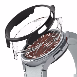 Ringke Slim 2 daļu viedtālruņa apvalks Samsung Galaxy Watch 6 Classic 43mm - melns un caurspīdīgs