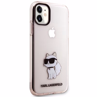 Karl Lagerfeld KLHCN61HNCHTCP iPhone 11 / Xr 6.1" rozā/rozā cietais apvalks Ikonik Choupette