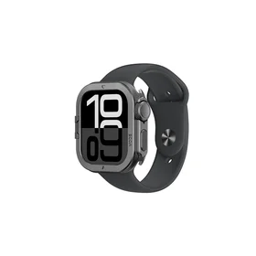 AmazingThing Titan Pro Metal Case for Apple Watch 11 46mm Aluminum - Black
