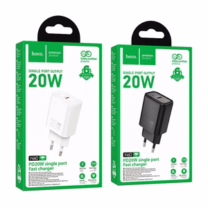 Lādētājs Hoco USB-C QC PD 20W N60 balts